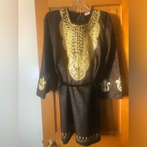 Rainbow Black and Gold Detail 3 Piece Outfit